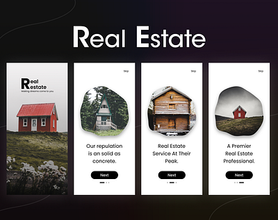 Real Estate - Onboarding Screen figma house login onbarodring onboarding screen real estate splash splash screen ui ux