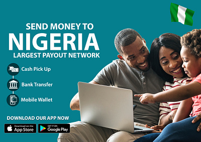 Send Money To Nigeria ads branding design graphic design illustration money transfer nigeria send money
