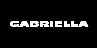 Gabriella Font animation branding graphic design illustration logo