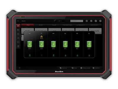 four-wheel aligner app black car diagnose mobile ui wheel aligner