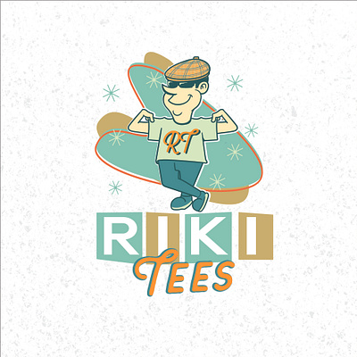 Riki Tees logo designs 70s 80s logo mid centurie retro