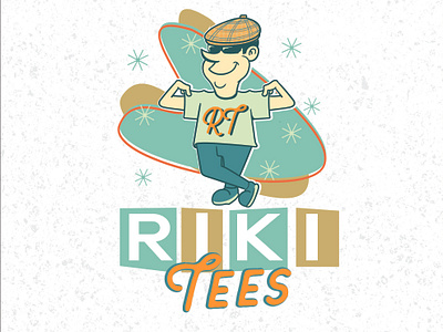 Riki Tees logo designs 70s 80s logo mid centurie retro