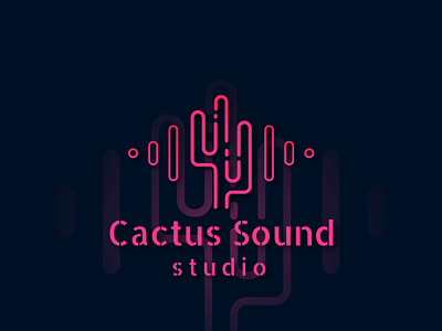 Cactus Sound Logo Template branding cactus colorful design gradientstyle graphic design logo modern music musiclogo playful sound soundlogo stylish template ui vector visualidentity