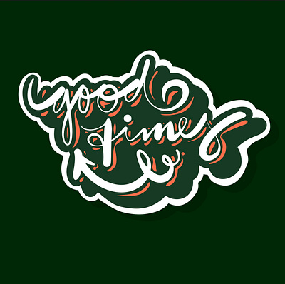 Good Times branding chill design friends goodtimes graphic design happy illustration lettering logo love mentalhealth relax selflove travelling typography
