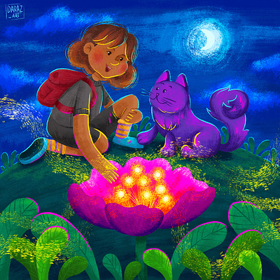 Your forest dream - treasure illustration