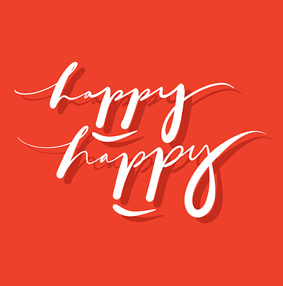 Happy Happy branding brushlettering chill design feelgood font goodvibes graphic design happy illustration lettering logo love procreate relax typography
