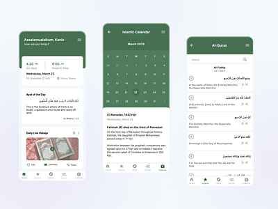Mu'min Manual - An Islamic Lifestyle Toolkit app branding design illustration islam islamic islamicapp logo mobile mobile ui quran ui