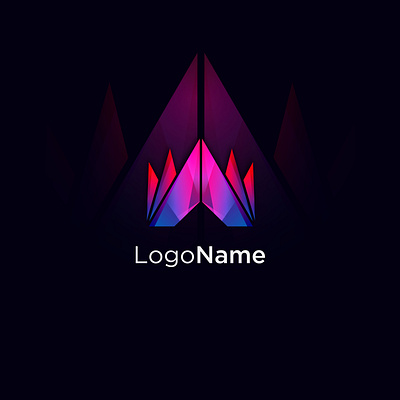 Logo design template brand branding colorful dark design gradient graphics design illustrator logo logotemplate modern stylish ui vector