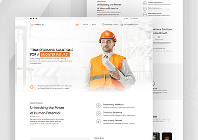 Industrial website design website layout