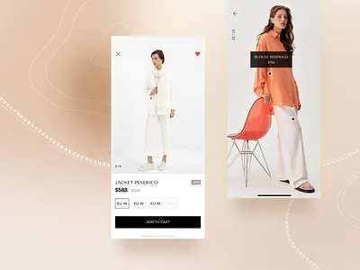 Fashion store mobile app | Concept app clothes design e com e commerce fashion interface item card lookbook minimalism mobile app retailer shop ui ux