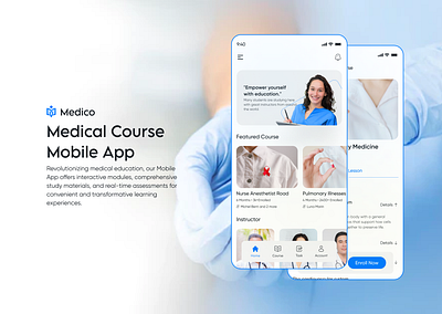 Medical course mobile app design case study