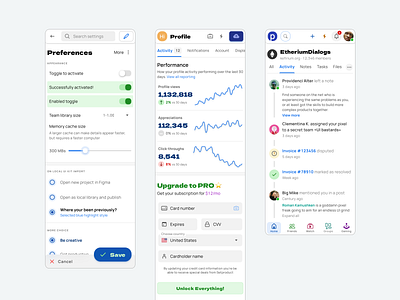 Use Futuristic Material-X Styled Components with UI Kit app button design figma form input line chart mobile nav bar navbar radiobutton settings stats switch templates timeline toggle ui ui kit web