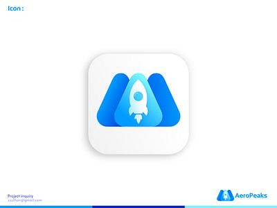 letter A / Letter M + Rocket / 3d icon 3d icon a letter blue branding business custom logo design designer graphic design icon illustration logo m letter minimalism mountain rocket vector