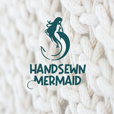 Mermaid sewing logo branding company logo contemporary design elegant graphic design illustrator logo minimalistic logo modern simple vector