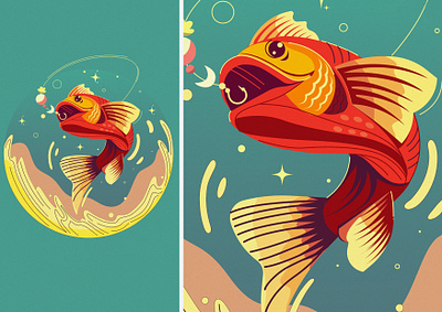 something fishy branding design fireart fireart fireart studio graphic design illustration logo ui ux vector