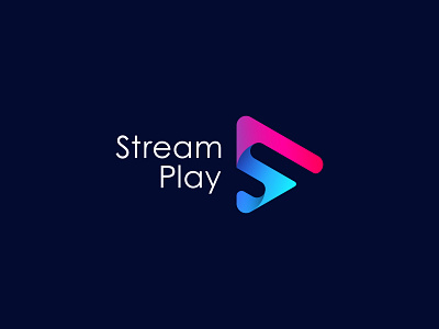 Stream Play Logo Design app icon brand identity creative logo letter logo modern play play icon play logo play store logo stream video