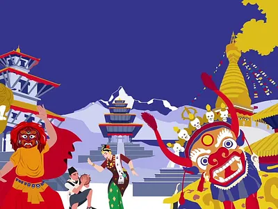 Different Cultures of Nepal animation beautifulnepal culturenepal diversity