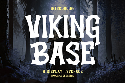 Viking Base Display Font animation branding design font fonts graphic design illustration logo nostalgic
