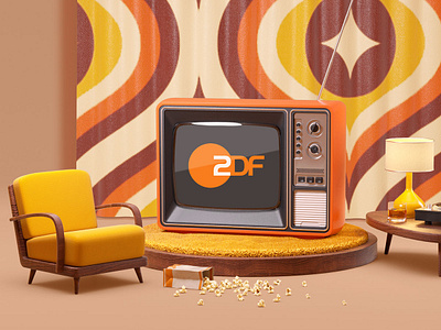 ZDF Mediathek Classics - The Light Edition 3d branding cgi character design foreal illustration logo