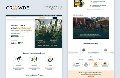 👨‍🌾 Crowde Landing Page - Desktop