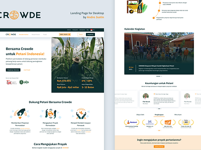 👨‍🌾 Crowde Landing Page - Desktop