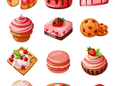 Dessert graphic design вектор иллюстрация
