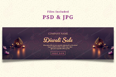 Beautiful Diwali Sale Banner on Purple Background abstract attractive bannr candle deepawali design diwali diya hinduism illustration indian tradition minimal modern shubh deepawali template