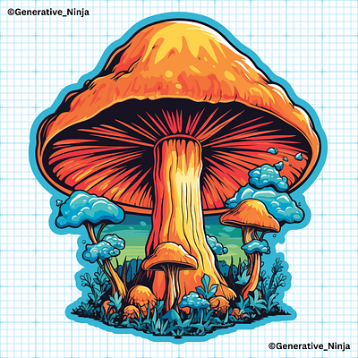Psychedelic Mushrooms illustration