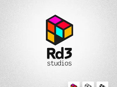 RD3 STUDIOS LOGO branding color design logo