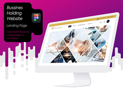 Design Website Landing Page Arian Holding branding creativity design figma graphic design innovative ui uidesign ux