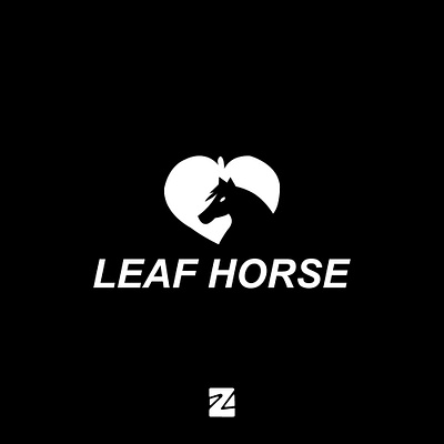 Leaf Horse Logo animal animal logo branding design graphic design horse horse logo leaf leaf horse logo logo logo animal logos logotype simple logo templates vector