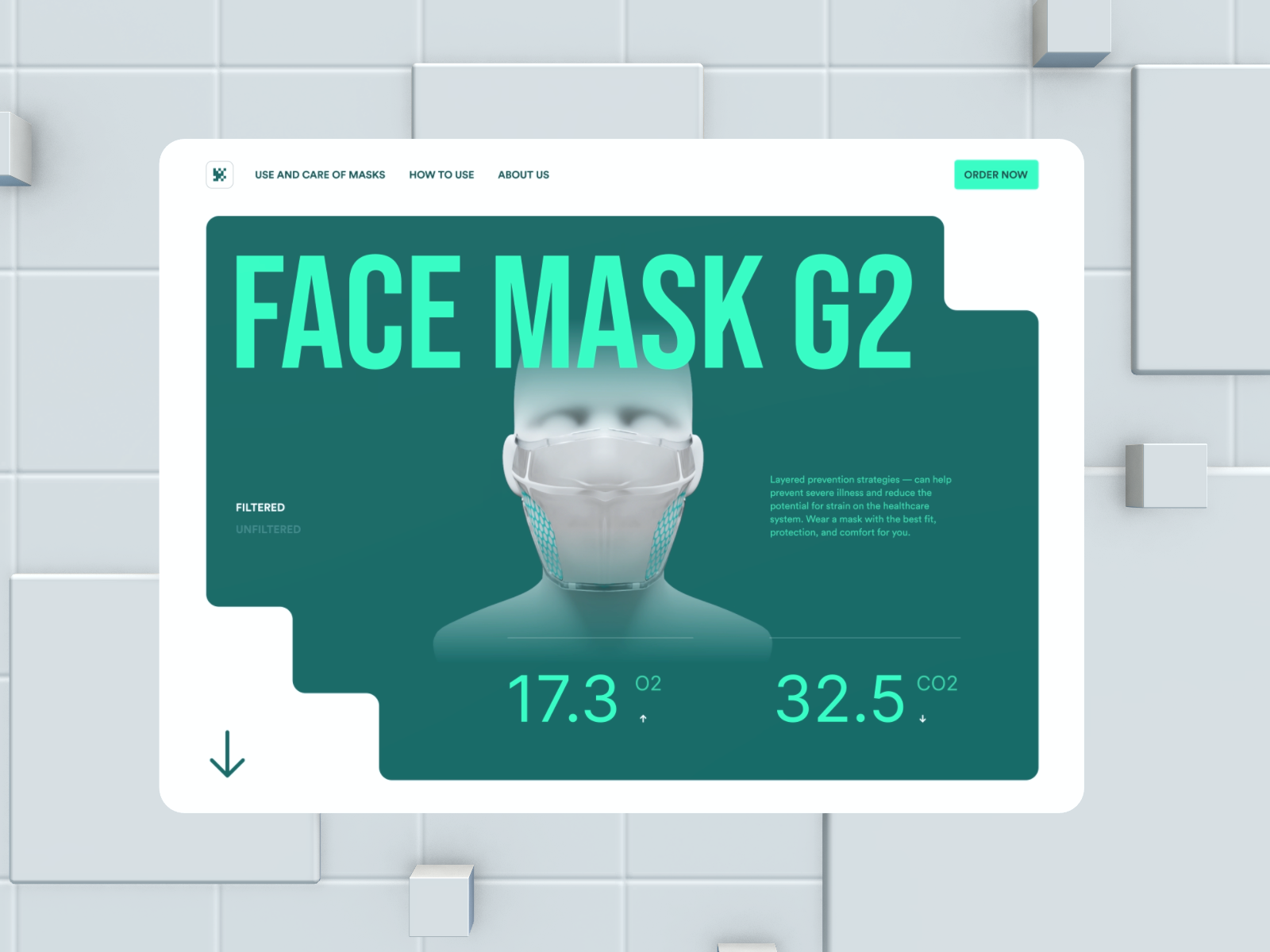 Face Mask - Website Concept by Mingg for Interactive Labs on Dribbble