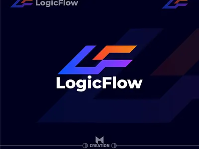 LogicFlow Logo Design branding company logo f modern logo l modern logo logo design logo design 2023 logo design agency logo design branding modern logo