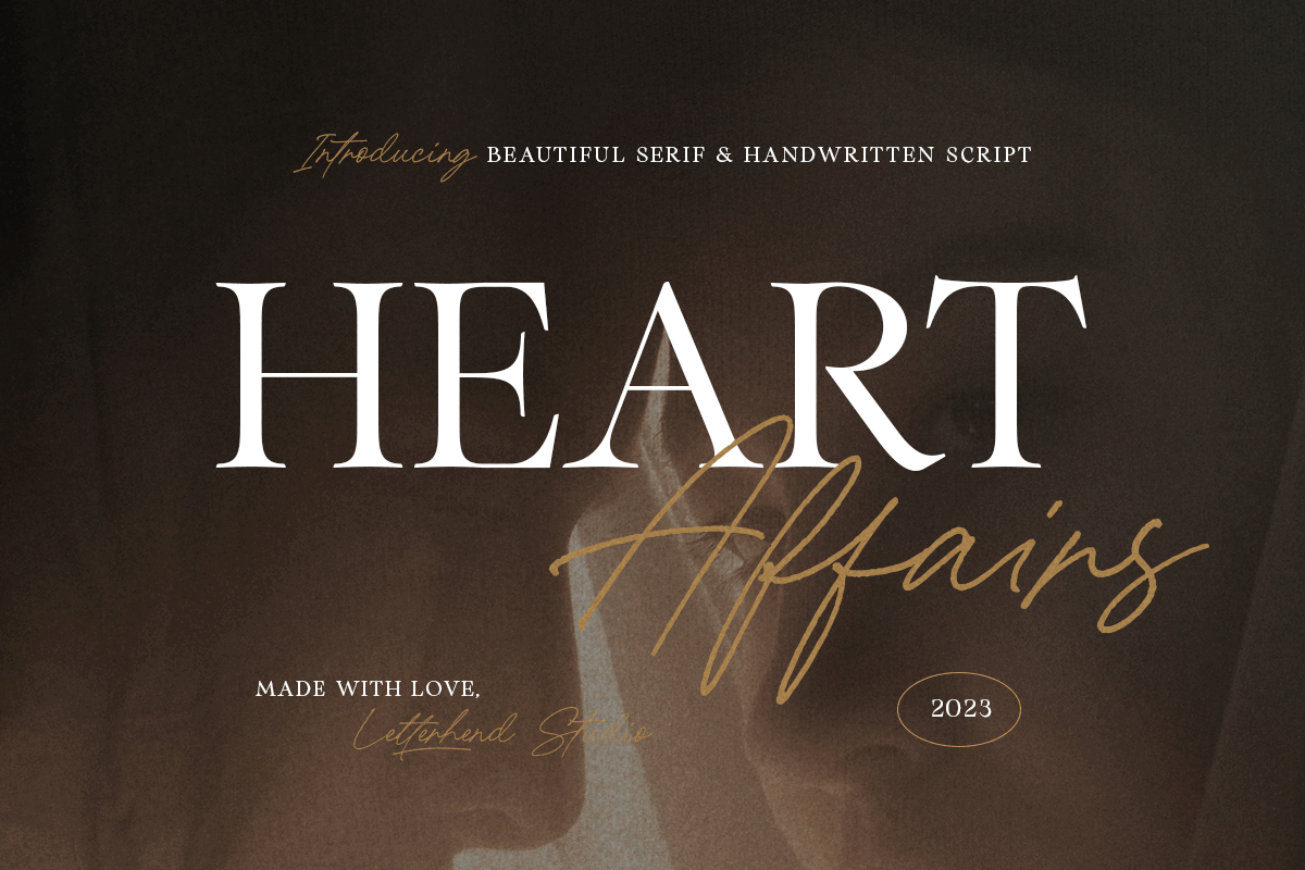 Heart Affairs - Beautiful Serif and Script freebies visual