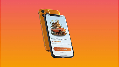TravelBuddy ai apple artificial design destination home ios iphone midjourney minimal mobile mobile design motion onboarding signup singin travel ui user interface ux