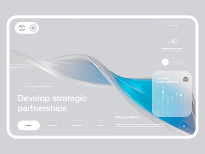 Develop & Strategic Website business develop experience graphic homepage interface strategic ui uiux user user interface ux web web design web designer website