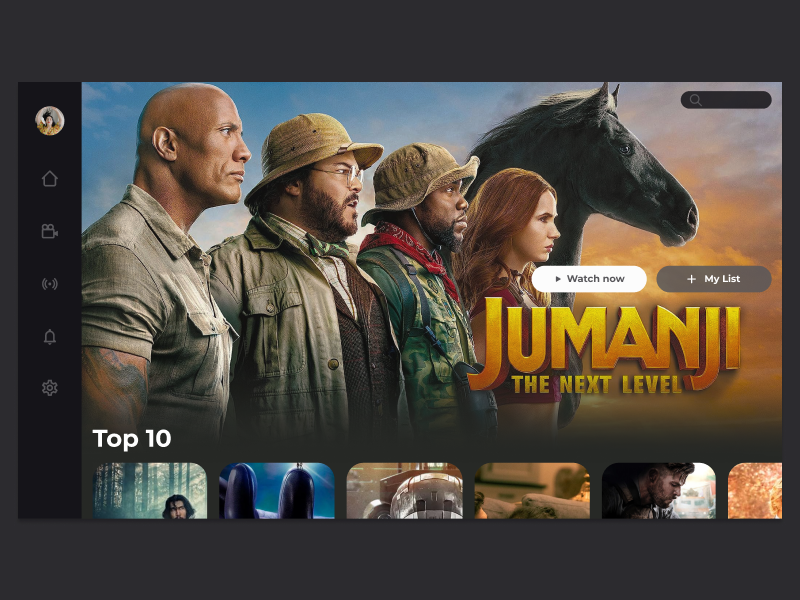Daily UI #025 - TV App 025 app dailyui dailyuichallenge movieapp tvapp ui uidesign