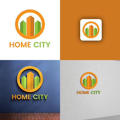 Home city - Logo Design 3d abstract app icon branding creative logo logo logo designe logo designer logo icon minimal logo minimalist logo modern logo symbol unique logo vector website logo