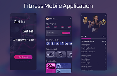 Fitness App Design app app concept app design application design fitness fitness app training app ui ui design