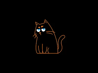 Judgmental Cat cat icon illustration illustrator pet vector