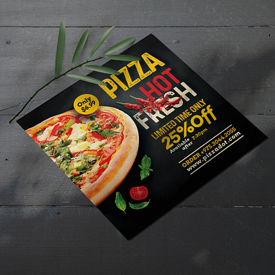 Hot! Pizza Flyer corporate flyer food graphic design photoshop pizza pizza lover print restaurant template