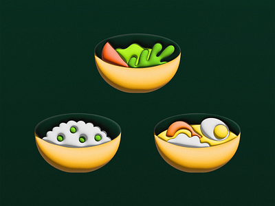 Icon Food 3d 3d icon 3d illustration 3d logo color design dribbble graphic design icon illustration logo logotype