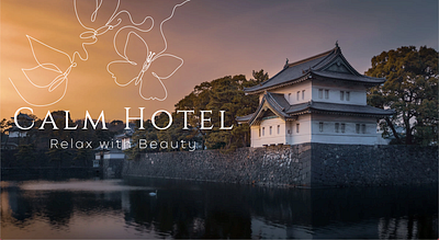 Hotel Design Calm branding design graphic design ui ux