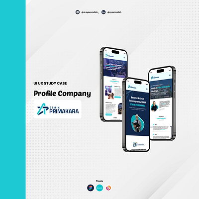 Profile Company android app branding company design figma profile company u ui uiux