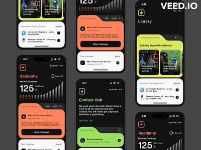 Modern security measures App | Day 12 | 90 Days UI challenge 90 day ui challange animation design motion graphics ui ux