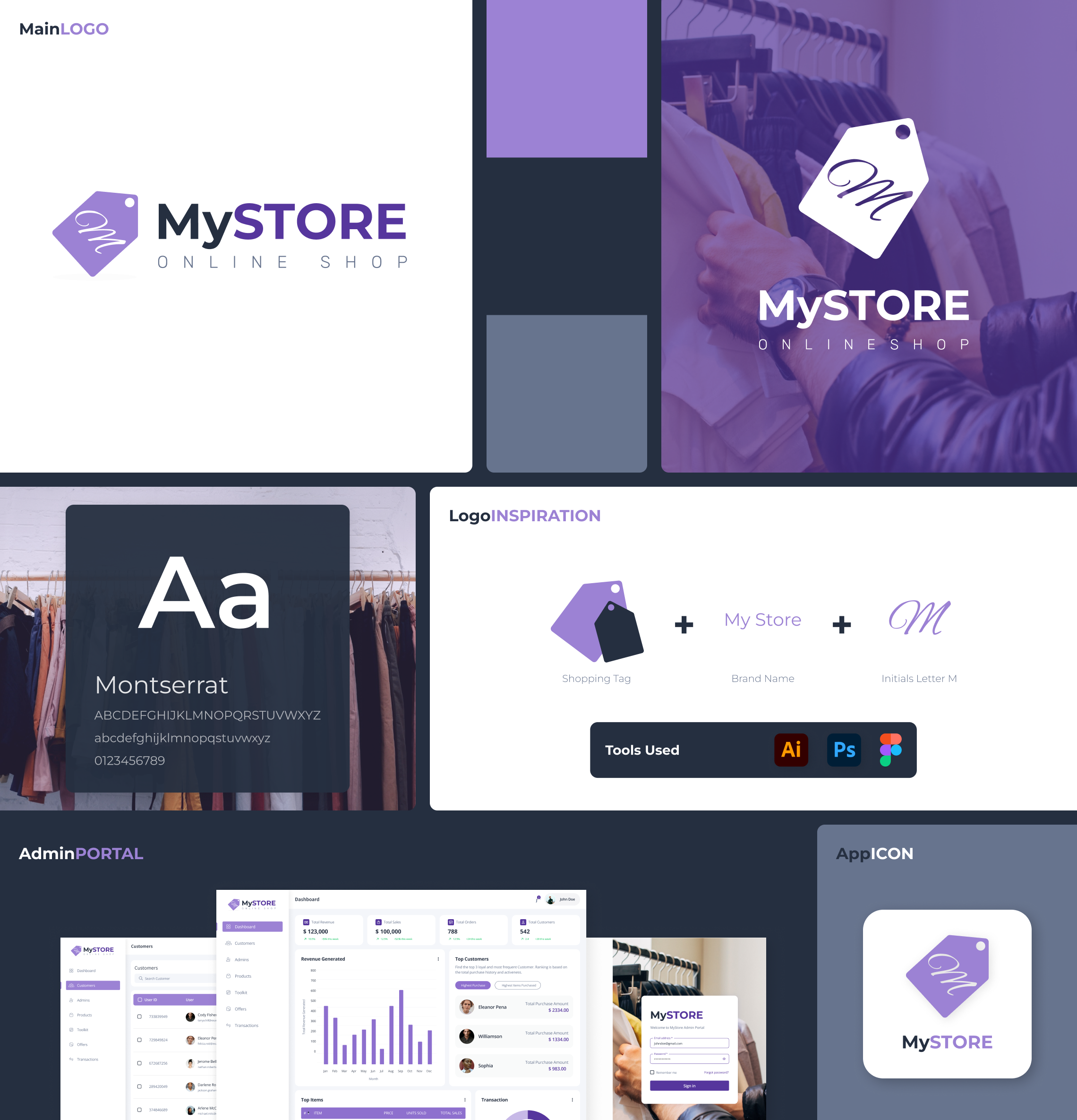 My Store brand identity branding concept design logo design product design ux design