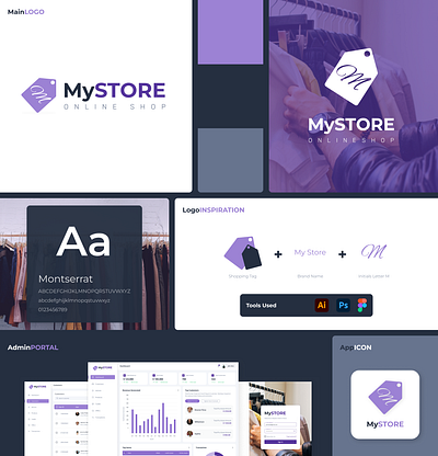 My Store brand identity branding concept design logo design product design ux design