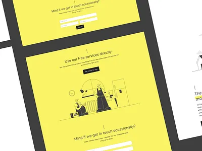 Illustration for a real estate website b2b b2c blog business illustration flat illustration minimal real estate saas services tech ui vector website illustration