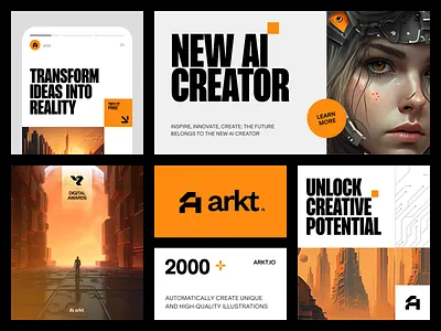 Arkt AI Branding brand identity branding design halo lab identity logo logotype packaging