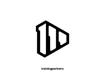 Logo TrainingPartners brand branding design illustration logo partner pla play three training triangle vector